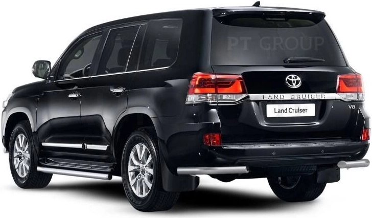 TOYOTA LAND CRUISER 200 2016- Защита заднего бампера угловая Ø63мм (НПС) - Артикул TLC220102 - Производитель PT Group - Фото, Отзывы, Цены
