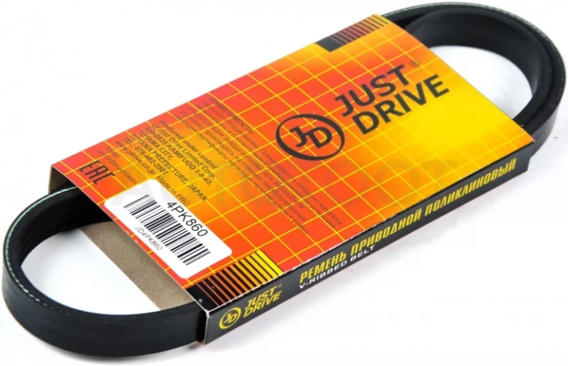 Ремень поликлиновый JD - Артикул 4PK860 - Производитель Just Drive - Фото, Отзывы, Цены