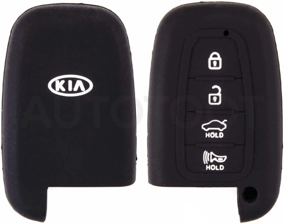 KIA Чехол на ключ автомобильный SW силиконовый KIA(4 кнопки)
