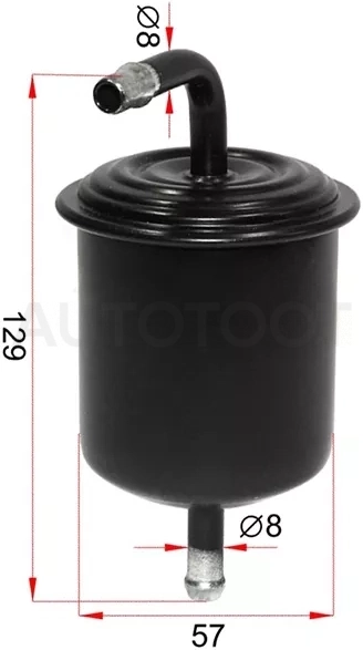 Фильтр топливный NISSAN AVENIR W11 98-08/Patrol Y60 87-99 /Pulsar N14,N15 90-99/MAZDA Familia Y10 95