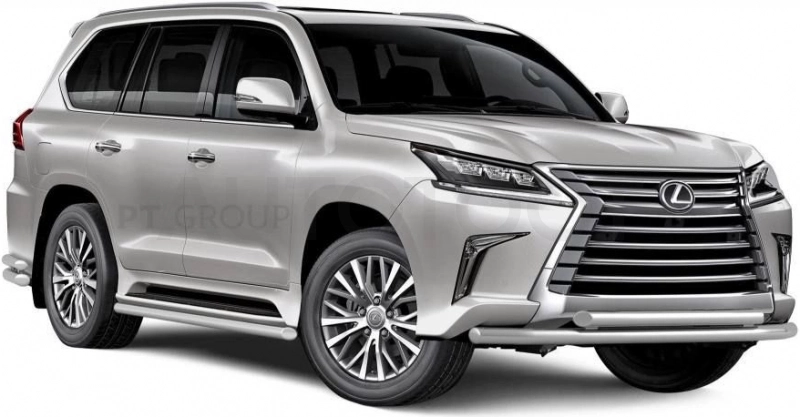 LEXUS LX 450D 2015- Защита порогов окантовка Ø51мм (НПС) - Артикул 18010201 - Производитель PT Group - Фото, Отзывы, Цены