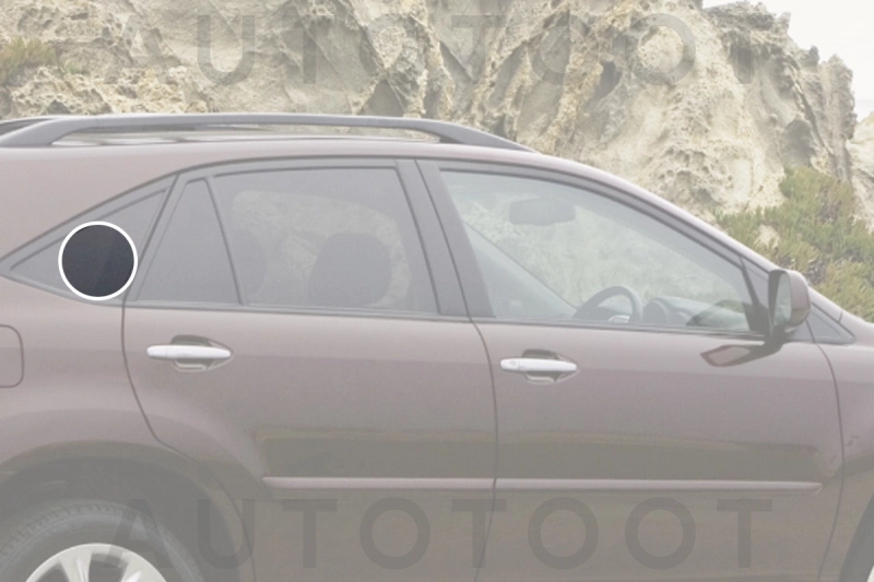 Стекло багажника боковое заднее правое -  для TOYOTA HARRIER, LEXUS RX300, LEXUS RX330, LEXUS RX350, LEXUS RX400