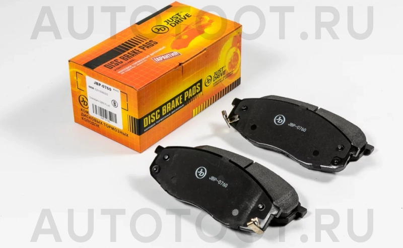 Колодки тормозные дисковые передние - Артикул JBP0760 - Производитель Just Drive - Фото, Отзывы, Цены