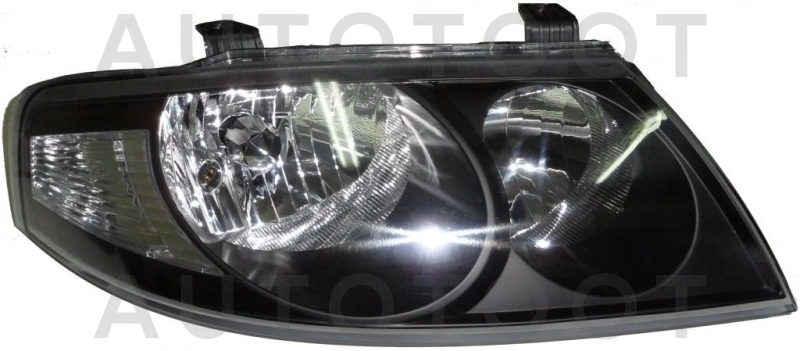 Фара правая (с отверстием под корректор, внутри черная) -21511B7RLEMN2 Depo для NISSAN ALMERA CLASSIC