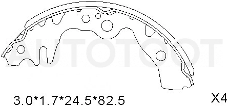 Колодки тормозные зад TOYOTA PASSO/BB 03-