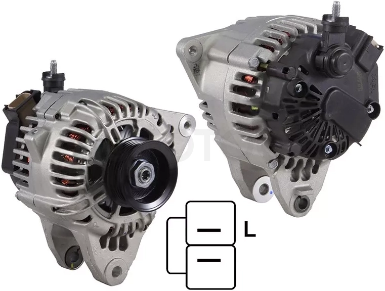 Генератор HYUNDAI SANTA FE 2,7 02-04/SONATA 2,7 03-/TIBURON 2,7 03-/KIA MAGENTIS 2,7 03- 12V 110A