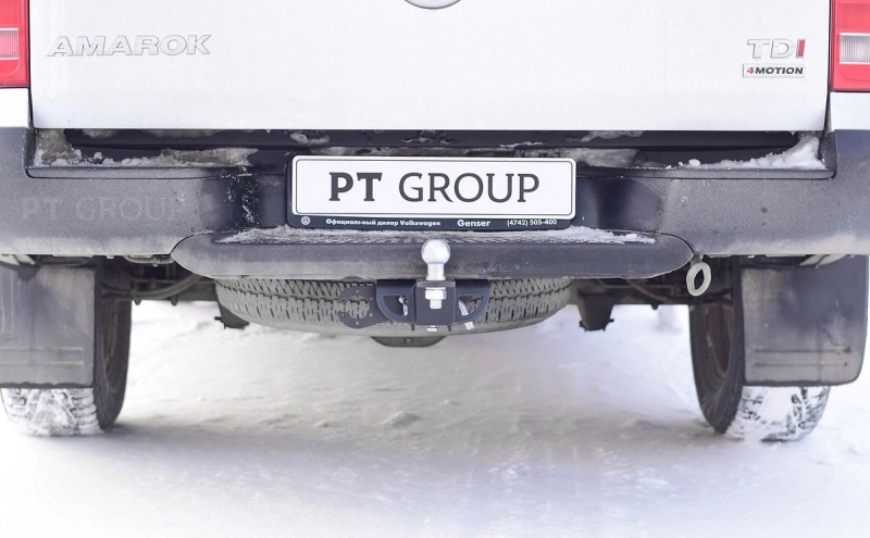 Volkswagen Amarok 2010-  ТСУ съемный квадрат, фаркоп - Артикул 20011501 - Производитель PT Group - Фото, Отзывы, Цены