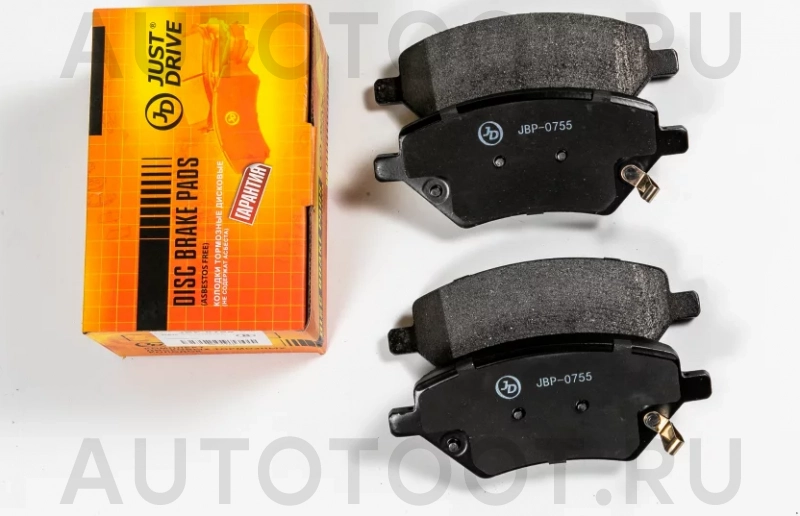 Колодки тормозные дисковые передние - Артикул JBP0755 - Производитель Just Drive - Фото, Отзывы, Цены