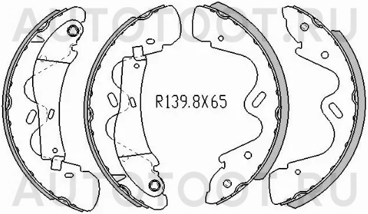 Колодки тормозные задние барабанные -ST440600X825 Sat для NISSAN TERRANO 2