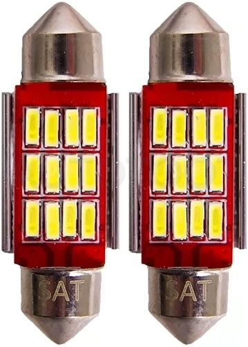 Лампа (C5W/ LED/ Комплект/ 12V C5W 9x36мм Canbus)