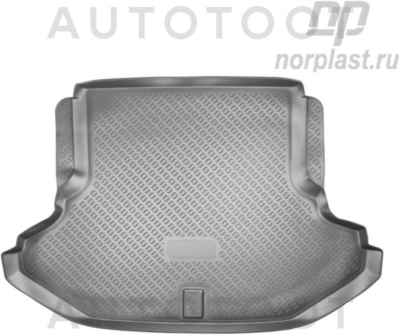 Коврик в багажник NORPLAST, черный, полиуретан, седан -  для SUBARU LEGACY