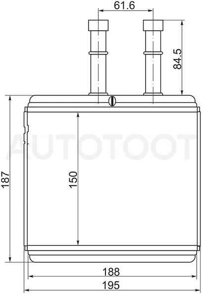 Радиатор отопителя салона Chevrolet Aveo 02-11 / Daewoo Kalos 02-08