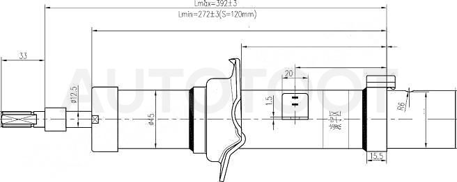 Амортизатор передний правый 4WD -ST4851029215 Sat для TOYOTA ALTEZZA, TOYOTA CHASER, TOYOTA CRESTA, TOYOTA CROWN, TOYOTA MARK 2