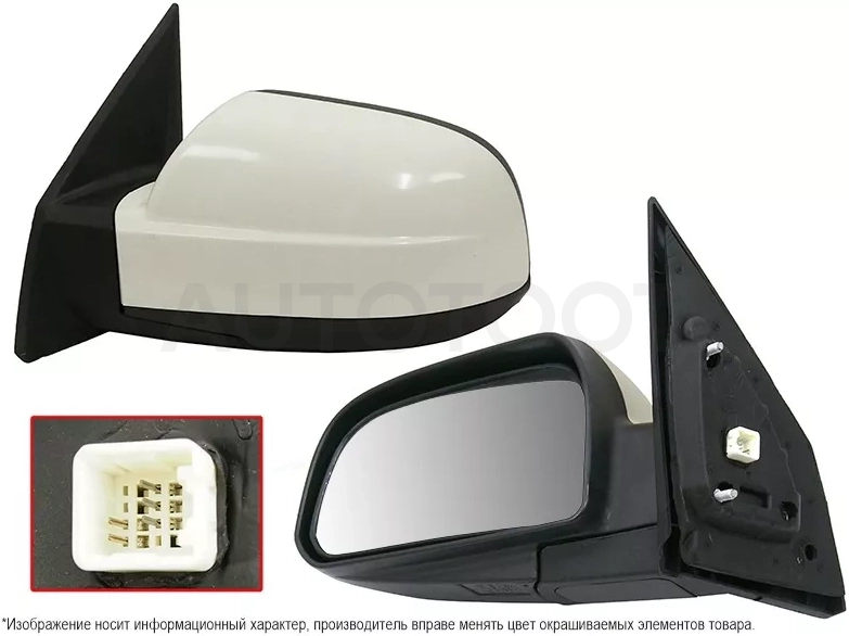 Зеркало Hyundai Tucson 04-09 (Слева/ Обогрев/ Регулировка/ 5 контактов) - Артикул STHN50940A2 - Производитель Sat - Фото, Отзывы, Цены