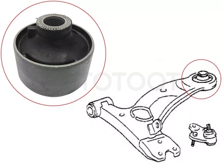 Сайлентблок рычага Chery Tiggo T11 05-16 / Toyota RAV4 00-05 - Артикул ST4865542050 - Производитель Sat - Фото, Отзывы, Цены