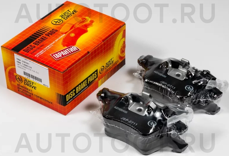 Колодки тормозные дисковые передние GDB1651 - Артикул JBP0711 - Производитель Just Drive - Фото, Отзывы, Цены