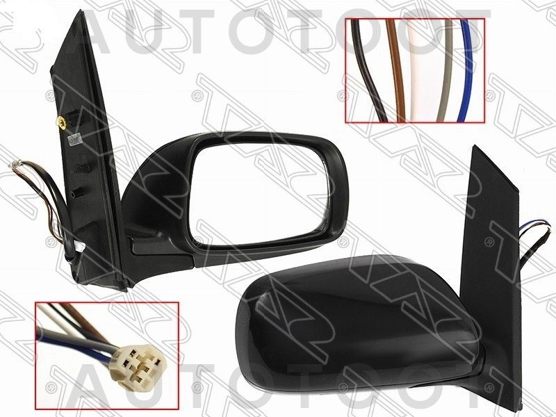 Зеркало правое (складное, 5 контактов) -  для TOYOTA WISH