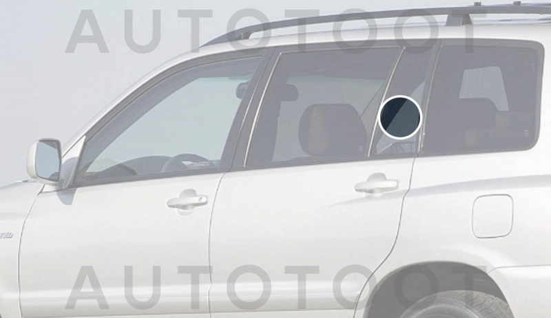 Стекло форточки (уголок) задней левой двери -  для TOYOTA HIGHLANDER, TOYOTA KLUGER