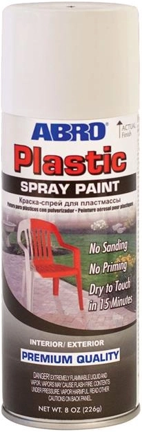 Краска для пластика Белая ABRO SPP-016 226мл.
