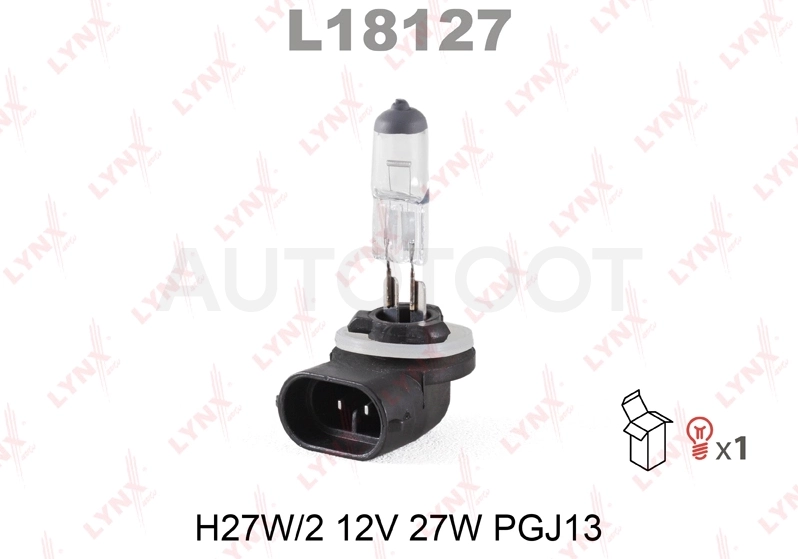 Лампа H27W/2 12V LYNXauto