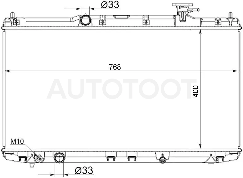 Радиатор Honda Accord 12-20 - Артикул HD0003CR - Производитель Sat - Фото, Отзывы, Цены