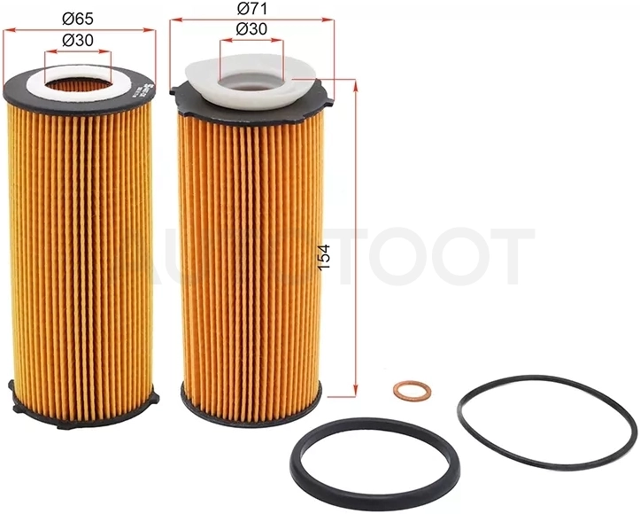 Фильтр масляный (картридж) BMW X5 E70 N57 06-13/X6 E71 10-14/5-SERIES F10/F11/F07 N57 10-16/7-SERIES