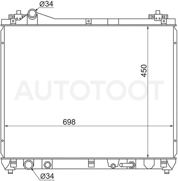 Радиатор Suzuki Grand Vitara 05-16 - Артикул ST010040 - Производитель Sat - Фото, Отзывы, Цены