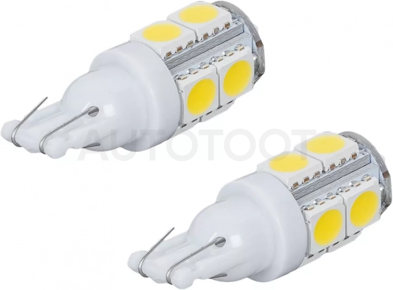 Лампочка светодиод. T10 (W5W) STANDARD, 6000K, 12В, 1.1Вт, 9LED, Поляр. - Артикул AEAR305 - Производитель Airline - Фото, Отзывы, Цены