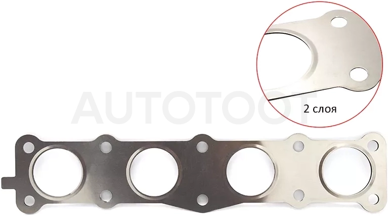 Прокладка выпускного коллектора 2,0/2,4 G4KD/G4KE iX35 10-/SONATA NF 07-10/KIA SPORTAGE 10-/CERATO 0