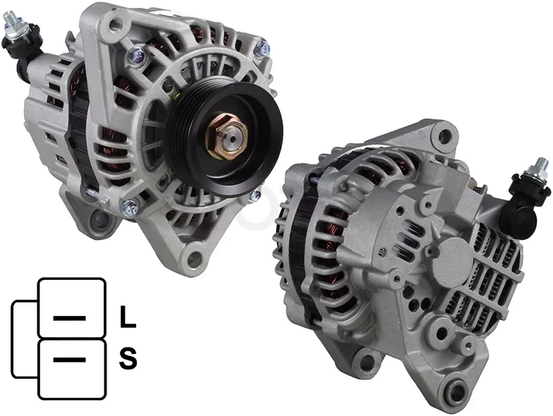 Генератор NISSAN ALMERA 96-00/PRIMERA 90-02/SUNNY 90-95 2.0 90-95 SR20DE 12V 80A
