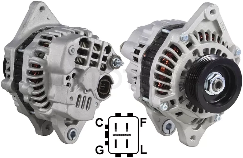 Генератор HONDA FIT/JAZZ/CIVIC/MOBILIO 1.3/1.5 02- L13A/L15A 12V 80A