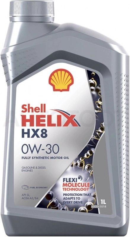 Масло моторное синтетическое Helix HX8 0W-30 1л - Артикул 550050027 - Производитель SHELL - Фото, Отзывы, Цены