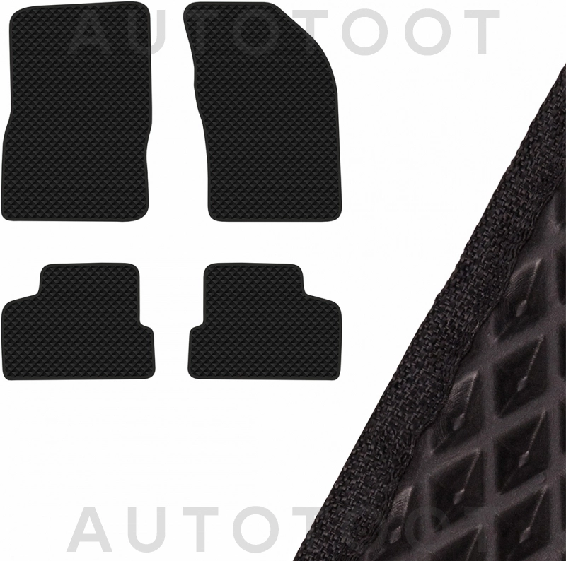 Коврик салона 4 штуки EVA Черный -  для DAEWOO NEXIA
