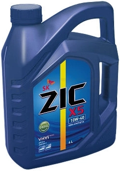 10W-40 A3/B4 4л масло моторное ZIC X5 Diesel полусинтетика - Артикул 162660 - Производитель ZIC - Фото, Отзывы, Цены