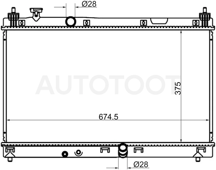 Радиатор Honda Fit 13-20 / Shuttle 15-22 / Jazz 15-20 - Артикул HD0001308 - Производитель Sat - Фото, Отзывы, Цены