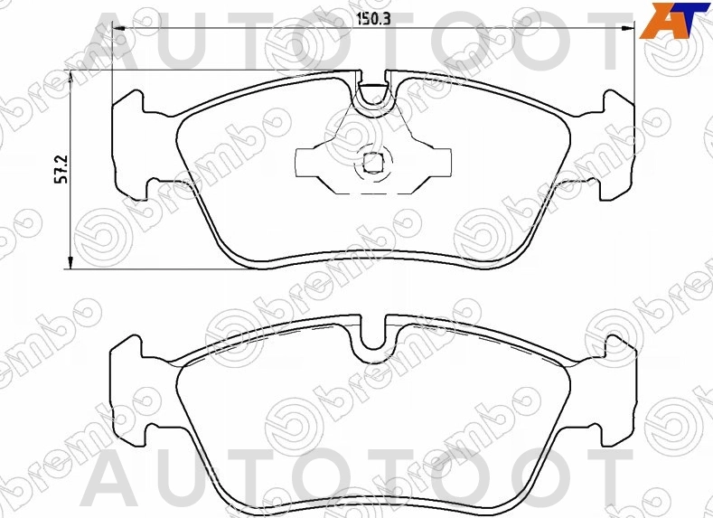 Колодки тормозные передние -ST34116769951 Sat для BMW 3SERIES, BMW 5SERIES, BMW X1, BMW 7SERIES