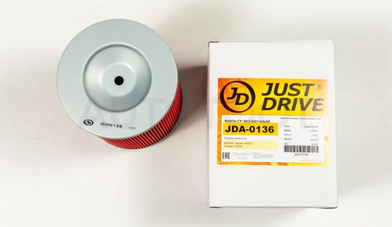 Фильтр воздушный - Артикул JDA0136 - Производитель Just Drive - Фото, Отзывы, Цены