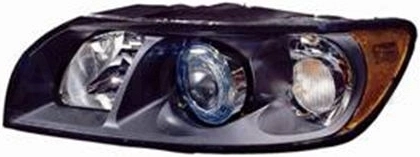 Фара левая (с электрокорректором, ксенон, внутри черная) -  для VOLVO S40
