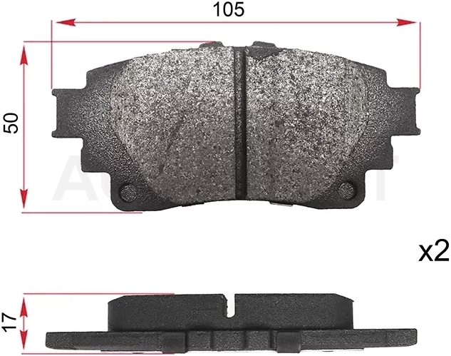 Колодки тормозные (Сзади) Lexus RX 22- / Toyota C-HR 19-23