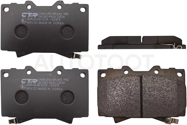 Колодки тормозные (Спереди) Toyota Land Cruiser (J100) 95-23 / Lexus LX 98-07