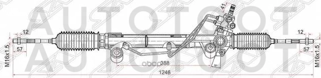 Рейка рулевая (левый руль) -  для TOYOTA LAND CRUISER PRADO