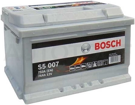 Аккумулятор BOSCH 74Ah 750A обратная полярность(-+)