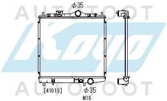 Радиатор охлаждения MT 1.3L 1.5L -1025941SX Stellox для MITSUBISHI COLT, MITSUBISHI LANCER