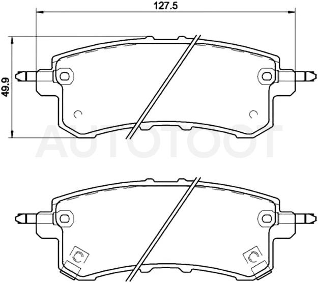 Колодки тормозные (Сзади) Nissan Patrol 10-24 / Infiniti QX56 10-13 / QX80 13-20 / Nissan Armada 16