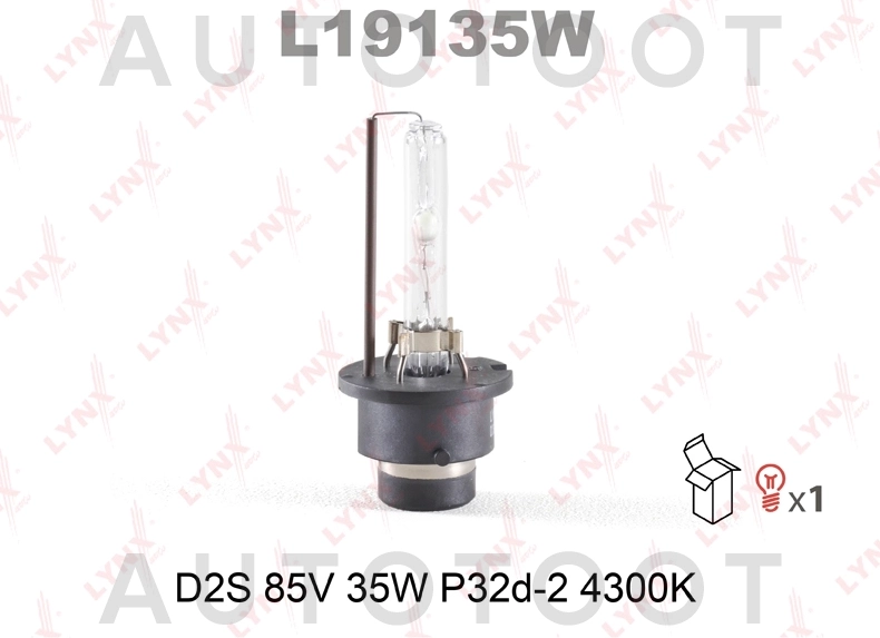Лампа ксенон D2S LYNXauto 4300K - Артикул L19135W - Производитель LYNXauto - Фото, Отзывы, Цены