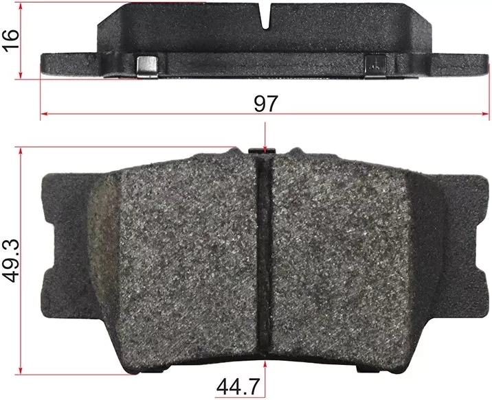 Колодки тормозные (Сзади) Toyota Camry (XV40,XV50) 01-21 / Harrier 13-20