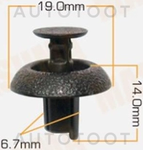 Клипса 90467-07211 -KJ2369 Masuma для TOYOTA COROLLA, TOYOTA PRIUS, TOYOTA LAND CRUISER PRADO, TOYOTA HIGHLANDER, TOYOTA CROWN, TOYOTA CAMRY