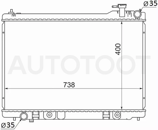 Радиатор Infiniti G35 02-07 / Nissan Skyline 01-07 / Stagea 01-07