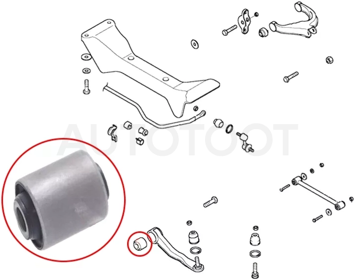 Сайлентблок рычага Hyundai Sonata 98-13 / Kia Magentis 03-06 - Артикул ST5521538000 - Производитель Sat - Фото, Отзывы, Цены