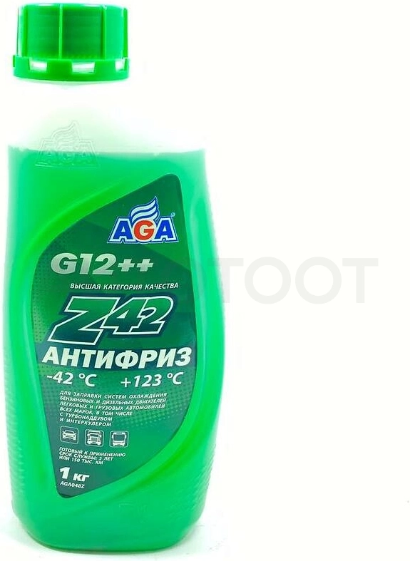 Антифриз зеленый готовый 1кг AGA